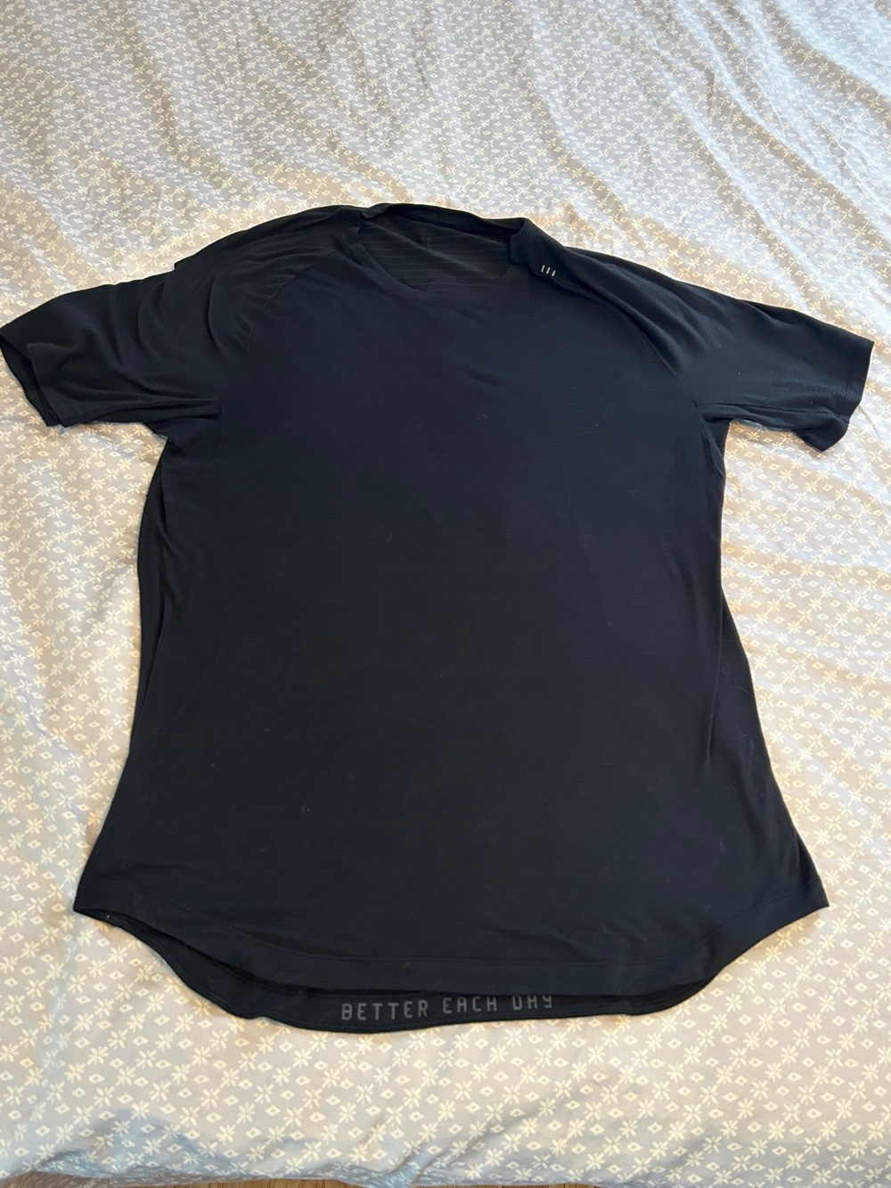 lululemon athletica Black Short Sleeve Performance Tee